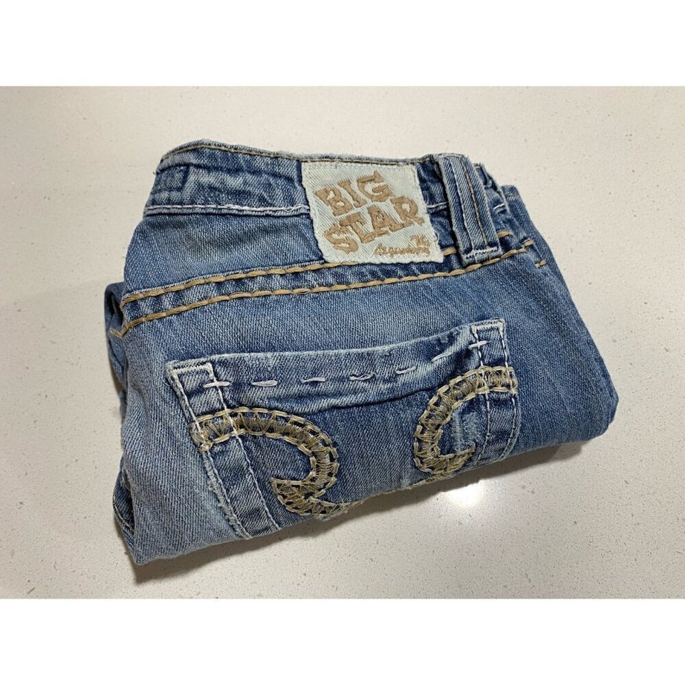 Big Star Sweet Ultra-Low Rise Denim Shorts Size 28
